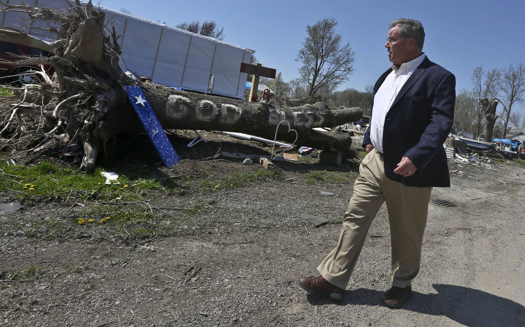 Mayor Bruce Barry in April